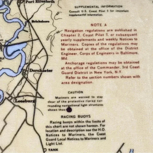 CAPE May Chart Blanket Blanket Like New 50% Cotton 50% Polyester New Jersey 🥰 - Picture 4 of 6